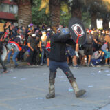 Manifestaciones plaza Baquedano