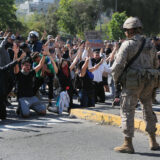 Manifestaciones plaza Baquedano