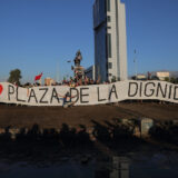 Manifestaciones plaza Baquedano