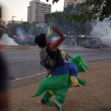 Manifestaciones plaza Baquedano