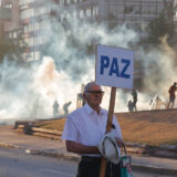 Manifestaciones plaza Baquedano